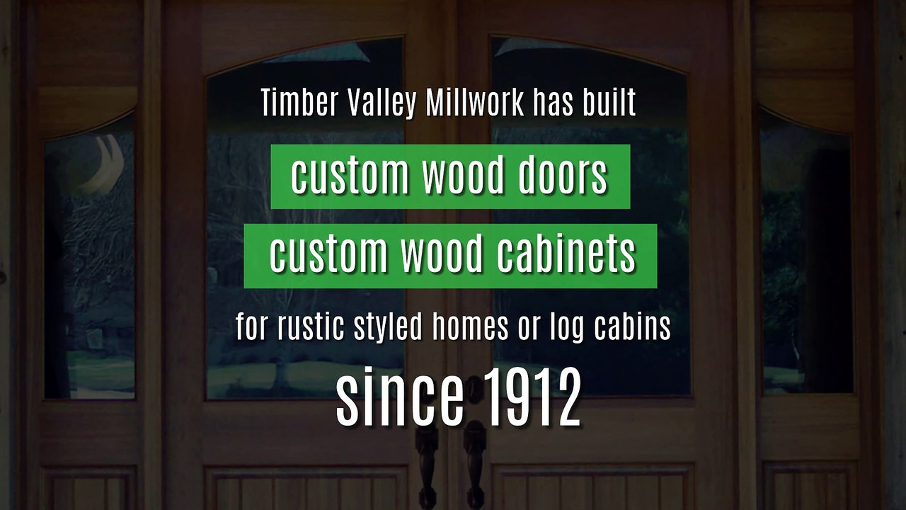 Custom Wood Doors & Cabinets For Rustic Styled Home