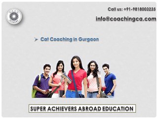 find the perfect best CAT coaching in Gurgaon