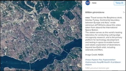 Nasa İstanbul Boğazı'nın Uzaydan Çekilen Görüntülerini Yayınladı