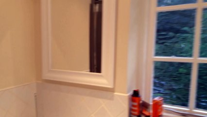 How to make a sliding bathroom mirror