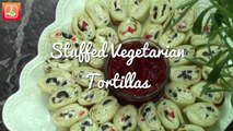Tortillas Végétariennes Farcies - Stuffed Vegetarian Tortillas - التورتيا