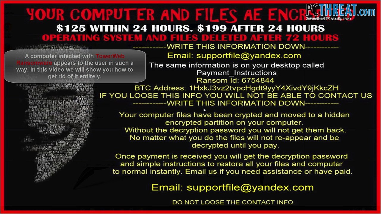 Remove TowerWeb Ransomware