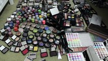 Makeup Inventory  Eyeshadow, Pigment and Cream Shadow Declutter