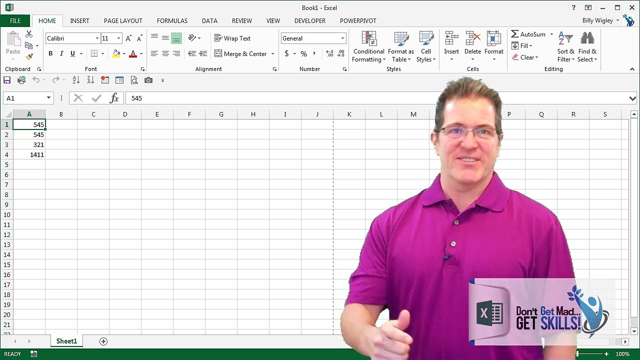 Excel Tips: Learn The Proper Terminology  - Basic Elements Of The Screen-PART 1