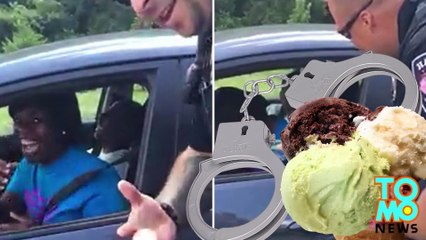 Download Video: Polisi mengerjai pengemudi dengan es krim - Tomonews