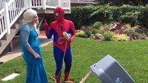 Elsa & Spiderman Fly A Unicorn To Space! Fun Superhero Movie In Real Life In 4K