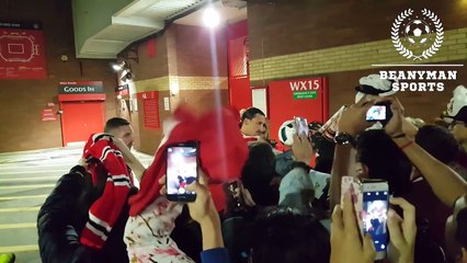 Zlatan Ibrahimovic Signs Autographs After Wayne Rooney Testimonial