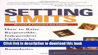 Ebook Setting Limits, Revised   Expanded 2nd Edition: How to Raise Responsible, Independent