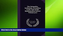 FREE PDF  The Satapatha-brahmana, According to the Text of the Madhyandina School Volume pt.2 READ