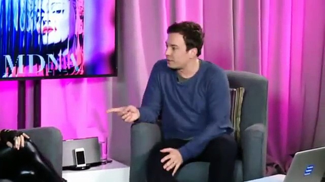 MADONNA Jimmy Fallon Facebook Interview 2012