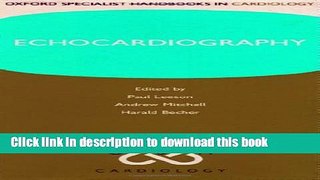 Ebook Echocardiography (Oxford Specialist Handbooks in Cardiology) Free Online