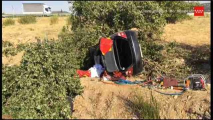 Un niño de ocho años y su abuela mueren en un accidente en Madrid