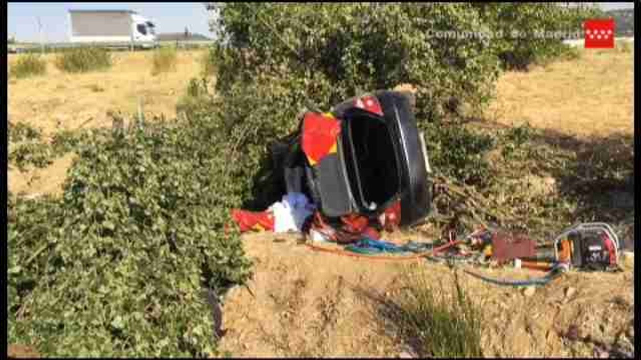 Un niño de ocho años y su abuela mueren en un accidente en Madrid