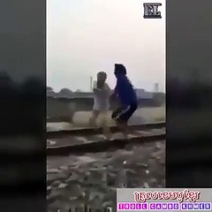 Hahahaha. . . . . . .Train Suicide Prank