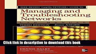 Download  Mike Meyers  CompTIA Network+ Guide to Managing and Troubleshooting Networks Lab Manual,