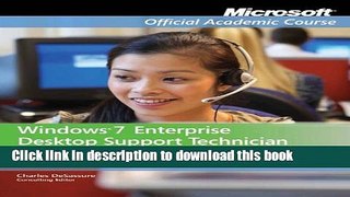 PDF  Exam 70-685: Windows 7 Enterprise Desktop Support Technician Revised and Expanded Version