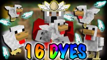 KING OF CHICKEN ISLAND | Minecraft: 16 Dyes (Adventure Map)