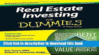 Books Real Estate Investing For Dummies Full Online