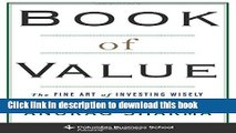 Ebook Book of Value: The Fine Art of Investing Wisely (Columbia Business School Publishing) Free