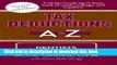Books Tax Deductions A to Z for Dentists (Tax Deductions A to Z series) Full Online