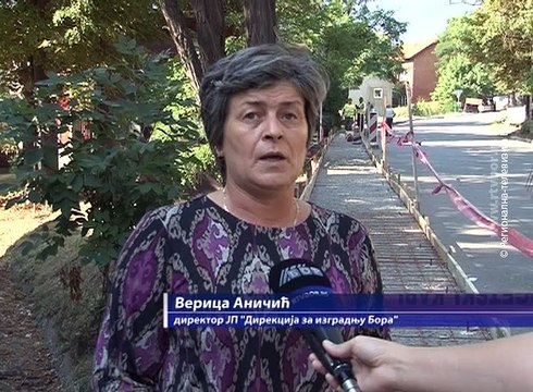 Sanacija staza i trotoara u Boru, 04. avgust 2016. (RTV Bor)