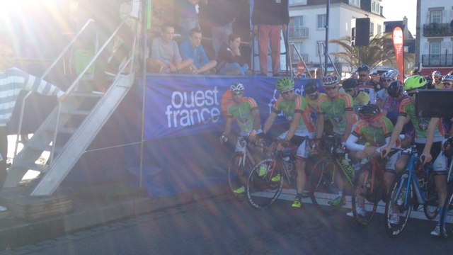 Course cycliste Filets bleus