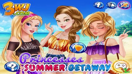 Princesses Summer Getaway Game  - Disney Princess Video Games For Girls