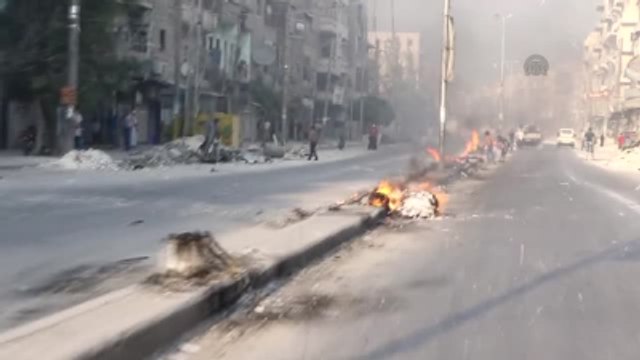 Suriye'de Hava Saldırılarına Karşı Dumanlı Önlem