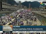 Arranca campaña para el plebiscito por la paz colombiana