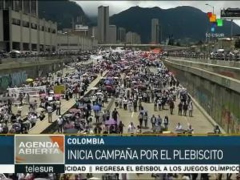 Arranca campaña para el plebiscito por la paz colombiana