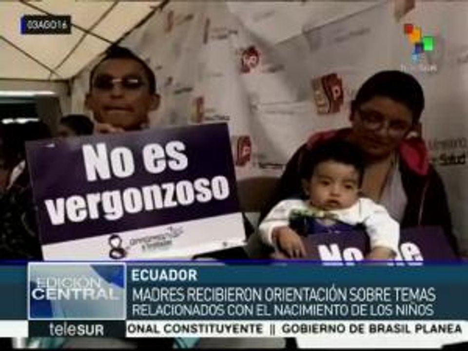 Ecuador promueve la lactancia materna