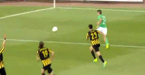Robert Beric Goal - AEK Athens FC 0-1 St Etienne - 04-08-2016