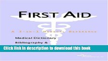 Ebook First Aid - A Medical Dictionary, Bibliography, and Annotated Research Guide to Internet