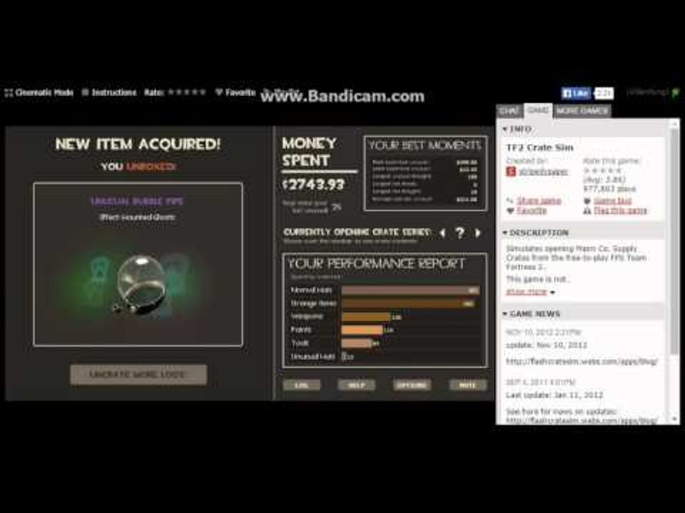 TF2-Crate Sim- Unbox spent $ 5000