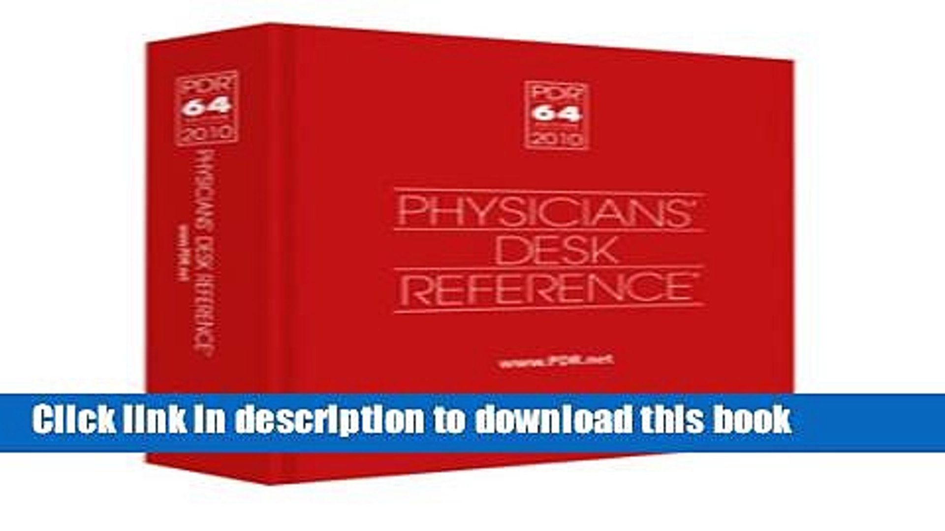 Ebook 2010 Physicians Desk Reference Library Hospital Ver Full