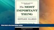 READ FREE FULL  The Most Important Thing: Uncommon Sense for the Thoughtful Investor (Columbia