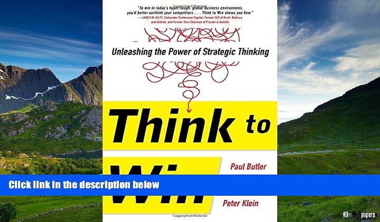 READ FREE FULL  Think to Win: Unleashing the Power of Strategic Thinking  READ Ebook Online Free