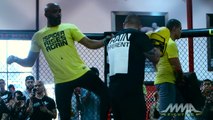 UFC Fight Night 84: Anderson Silva Workout Highlights