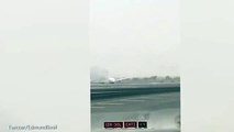 Dubai plane crash captured in Camera by HORRIFIED Passangers