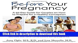 Ebook Before Your Pregnancy: A 90-Day Guide for Couples on How to Prepare for a Healthy Conception