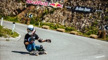 Downhill Longboarding Madness with No Hands Allowed!