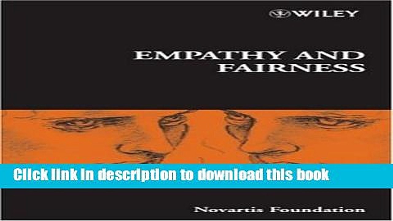 [PDF] Empathy and Fairness (Novartis Foundation Symposia) Read Full Ebook