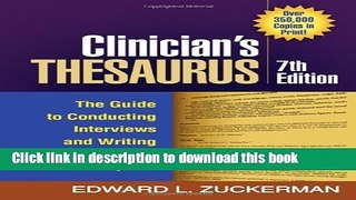 Ebook Clinician s Thesaurus, 7th Edition: The Guide to Conducting Interviews and Writing