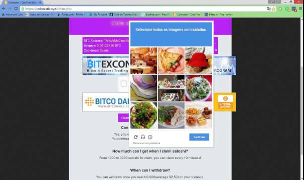 Ganhe 3000 Satoshis a cada 10 Minutis Bitcoin - Video Explicativo (2016 )