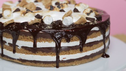 This S'mores Cake Requires No Campfire - or Oven!
