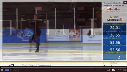 Joseph Phan 2016 Championnats québécois d’été - SP