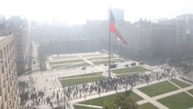 Marcha de estudiantes contra la reforma educativa en chile terminó de nuevo en enfrentamientos