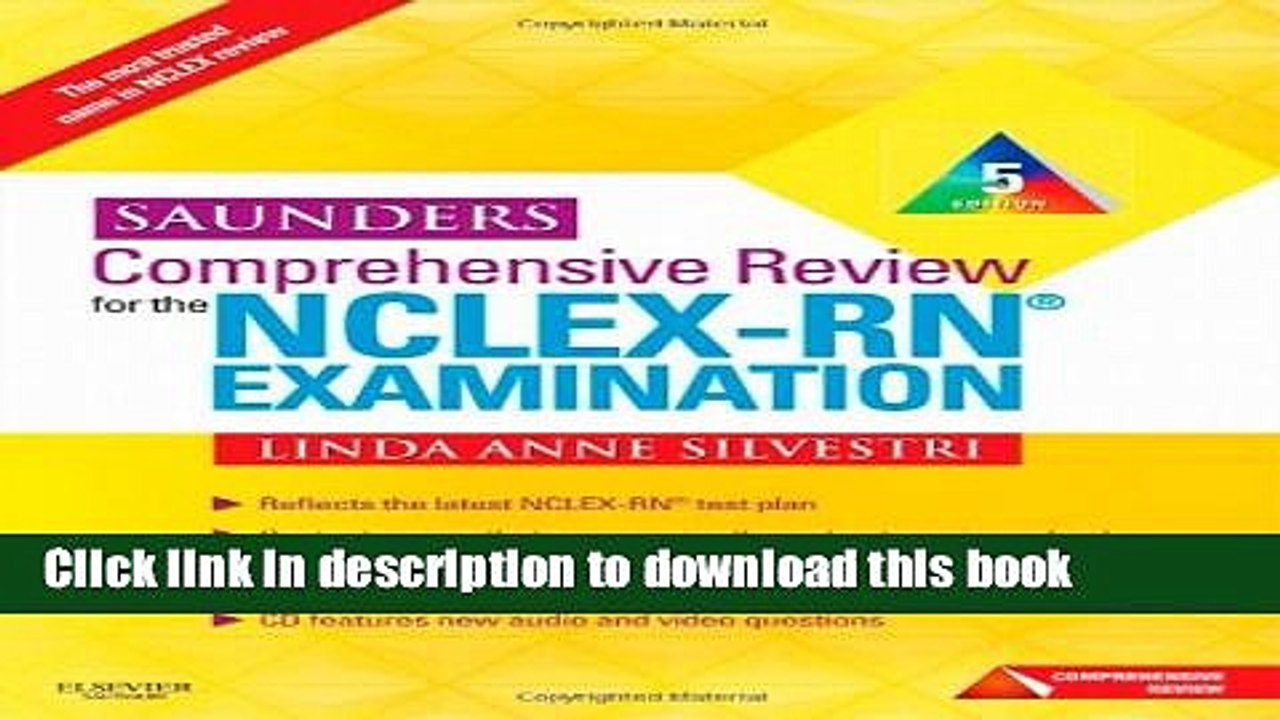 Books Saunders Comprehensive Review for the NCLEX-RN Examination, 5th Edition Full Online