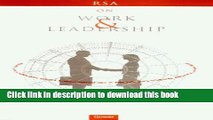 [PDF] On Work and Leadership: A Selection of Lectures Organized by the Royal Society for the