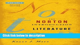 Ebook The Norton Introduction to Literature (Portable Eleventh Edition) Full Online
